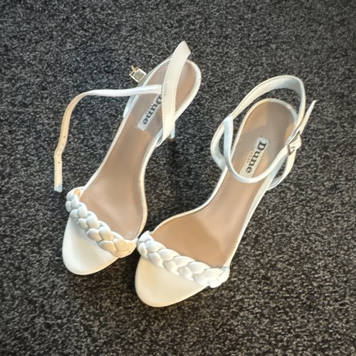 Dune women white braided - white,