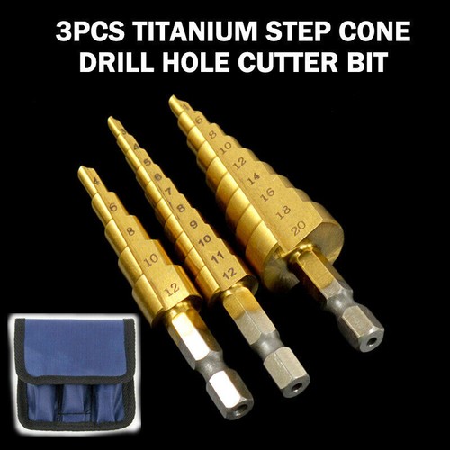 3pcs hss step cone - 3pcs, drill