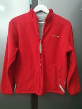 Trespass Girls Red Fleece Track Jacket 13-14 Years Long Sleeve High Neck Zipped
