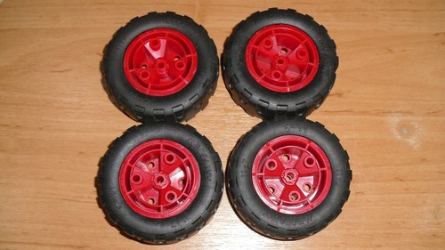 Meccano four plastic wheels - plastic,