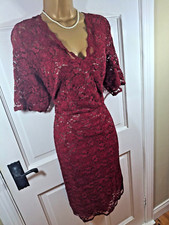 Kaliko Red & Gold Lace Floral