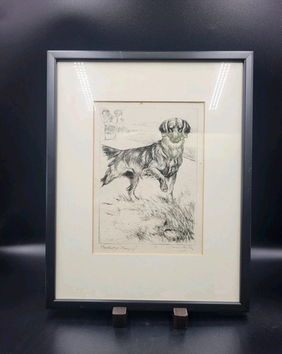 Vintage framed lithograph - framed,