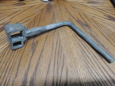 Galvanised canal lock gate key