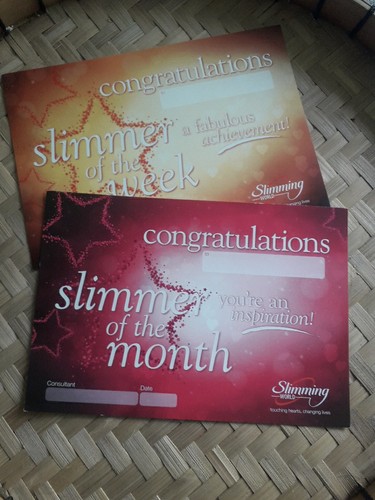 Slimming world certificates - slimming,