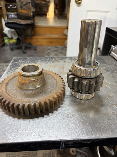 Vintage cast iron gear - iron,