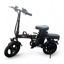 HYBR Folding Electric Bike ebike 48V 15A 14" Explosion-Proof Tires Road UK Legal