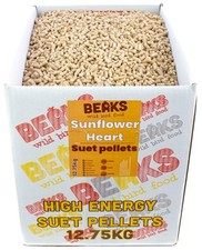 SUNFLOWER HEART suet fat pellets high energy wild bird garden feeding 12.75kg
