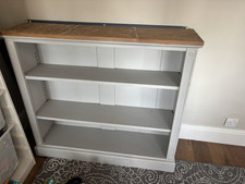 Solid wood shelf Shelving Cupboard Sideboard Cabinet Grey Painted Shabby Chic 