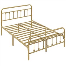 Double vintage metal bed frame - vintage,
