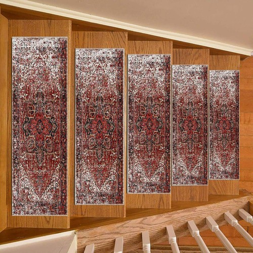 Traditional patterned stair - traditional,