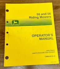JOHN DEERE 55 & 56 Riding Mowers Operator's Manual