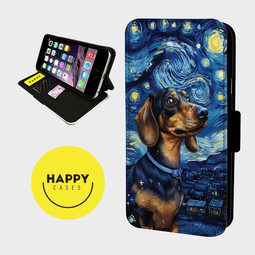 Dachshund starry night faux - ,