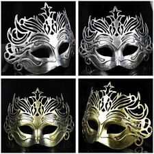 Roman gladiator mens venetian filigree masquerade mask Halloween fancy dress