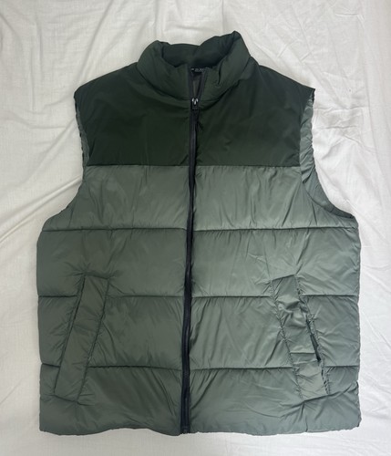 Zara men green puffer gilet - zara,