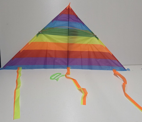 Kids delta kite rainbow stripe - kite,