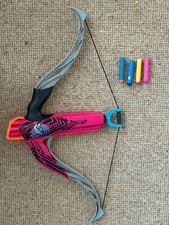 NERF Rebelle Crossbow with 4 foam NERF darts  VGC