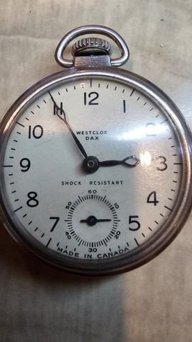 Vtg westclox dax - vtg, pocket