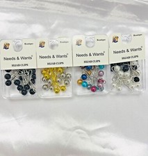 U-shaped Brooch Pins Hijab Scarf Pearl Safety Pin Gift Sweater Shawl Clips 12PCS