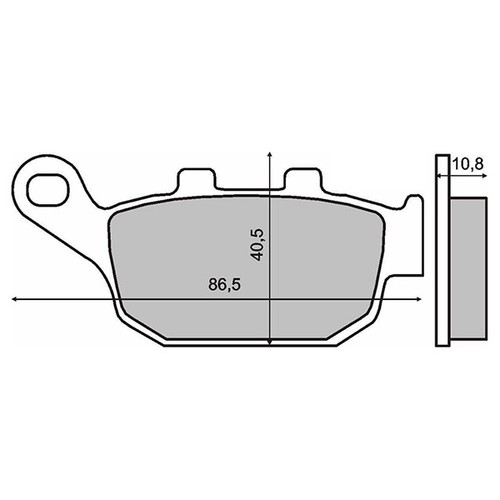 Rear brake pads - rear, 600