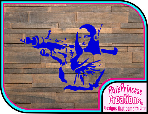 Banksy mona lisa mylar - v,