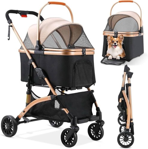 Pet stroller folding - 1,