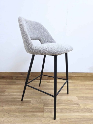 Modern grey bouclé - grey, kitchen