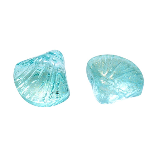 20x glass shell beads - 20x,