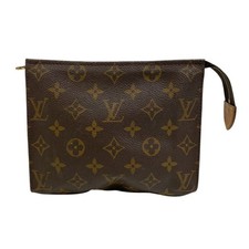 LOUIS VUITTON M47544 Poche Toilette Monogram Pouch Brown