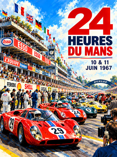 1967 mans pit - pit, lane