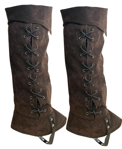 Pirate boots cover knee high - pirate,