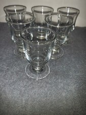 Small Glass Tot Or Shot  X 6 Glasses