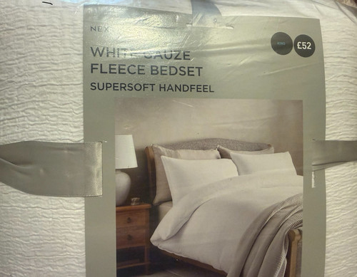 Next white gauze - next, muslin
