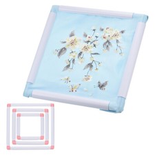 3 PCS Square Embroidery Hoop Cross Stitch Hoops Frames Embroidery Snap Frame DIY