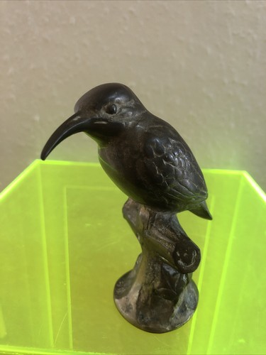 Heavy solid brass kingfisher - solid,