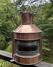 Vintage WW2 Alderson & Gyde Ships Lamp, Port / Starboard, Copper 1945
