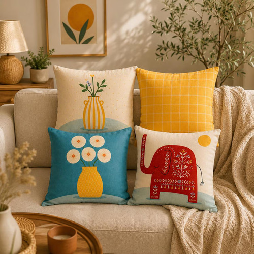 Boho elephant pillow - elephant,