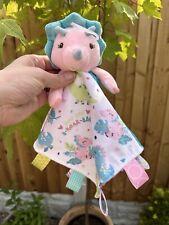 Taggies Comforter Soother Blankie Blanket Dou Print Pink Soft Toy Dinosaur dino