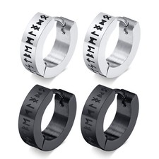 Men Norse Viking Runes Hoop