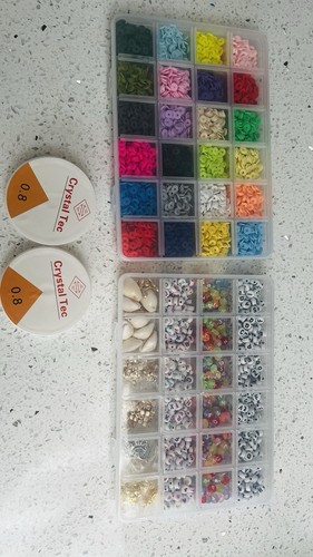 6000pcs clay beads bracelet - beads,