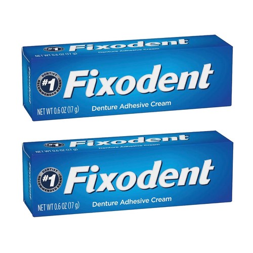 Fixodent denture adhesive - denture,