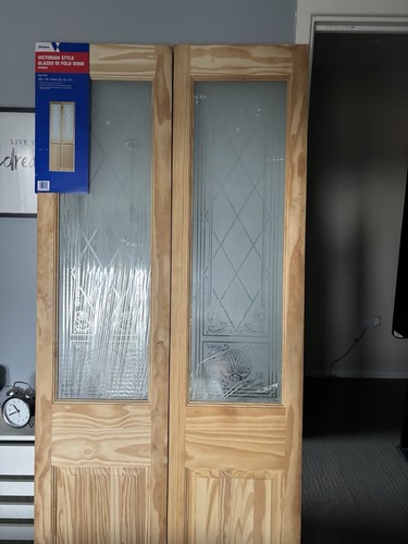 Wooden glazed fold door - glazed,