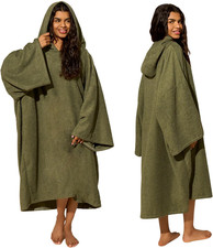 Hooded Towel Adults, Changing Robe Large Bath Surf Beach Swimming Robe Absorbent