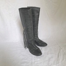 Black Grey Spanish Leather