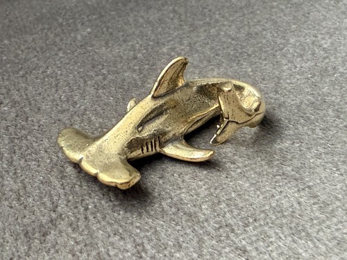 Hammerhead shark solid - solid, brass