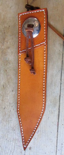 New genuine leather - , saddle-tan