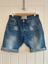 Tokyo Tigers button fly denim shorts size 30 waist