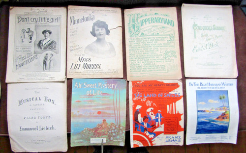 Antique vintage sheet music - vintage,