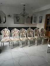Set of 6 Dining Chairs Shabby