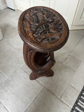 Elephant Carved Side Table