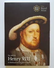 2009 Royal Mint Henry VIII The eighth Brilliant Uncirculated Five Pounds £5 coin
